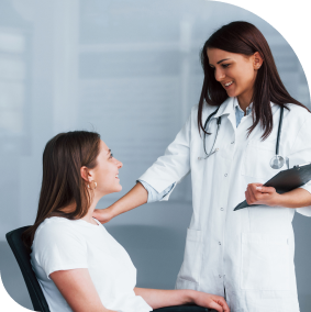 psychologist listening to a female patient